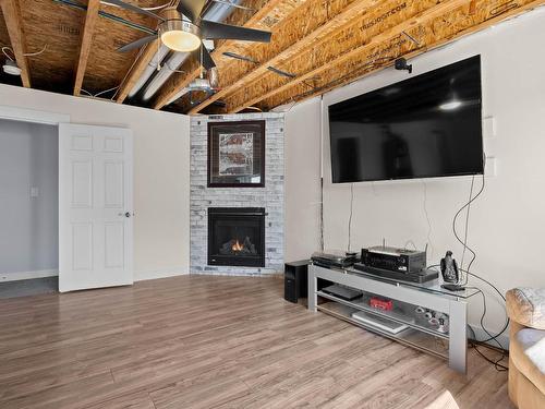 444 Daladon Drive, Logan Lake, BC - Indoor Photo Showing Living Room With Fireplace