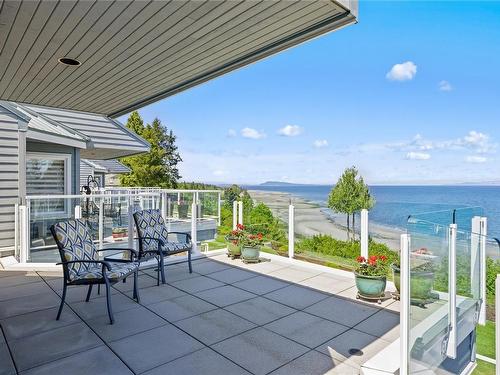 301-431 Crescent Rd West, Qualicum Beach, BC - Outdoor With Body Of Water With Deck Patio Veranda With View