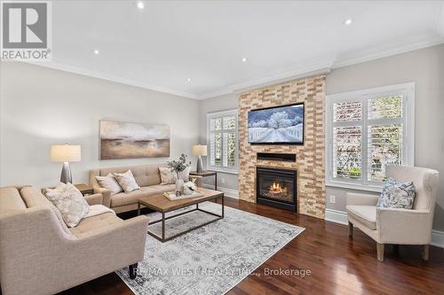 26 Antrim Court, Caledon, ON - Indoor Photo Showing Living Room With Fireplace