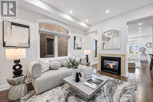 17 Dalbeattie Drive, Brampton, ON - Indoor Photo Showing Living Room With Fireplace
