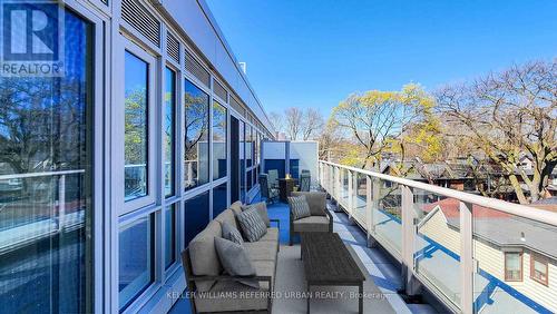 417 - 150 Logan Avenue, Toronto, ON - Outdoor With Balcony With Exterior