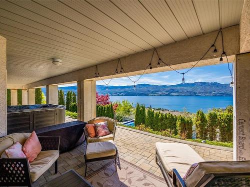 1305 Menu Road, West Kelowna, BC - Outdoor With Body Of Water With Deck Patio Veranda With Exterior