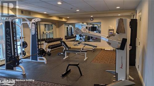 1235 Deerhurst Drive Unit# 302, Huntsville, ON - Indoor Photo Showing Gym Room