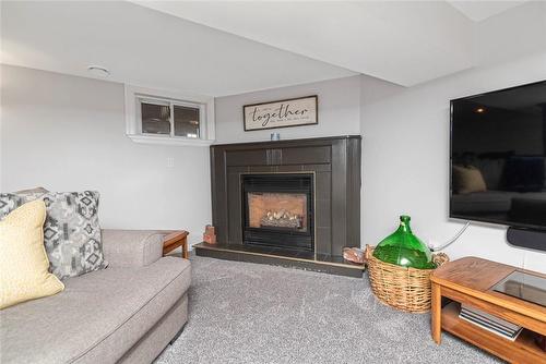 1468 King Street E, Hamilton, ON - Indoor Photo Showing Living Room With Fireplace