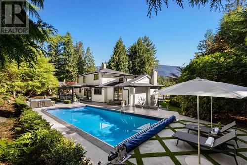 1X1 Stevens Drive, West Vancouver, BC - Outdoor With In Ground Pool With Backyard