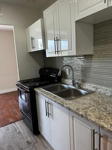 222 Concession Street|Unit #408, Hamilton, ON - Indoor Photo Showing Kitchen With Double Sink