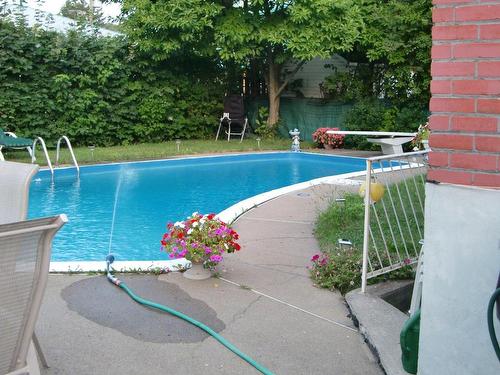 Backyard - 11940 Rue Guertin, Montréal (Ahuntsic-Cartierville), QC - Outdoor With In Ground Pool