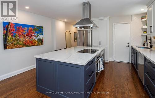 #Main -22 Strathgowan Ave, Toronto, ON - Indoor Photo Showing Kitchen With Double Sink