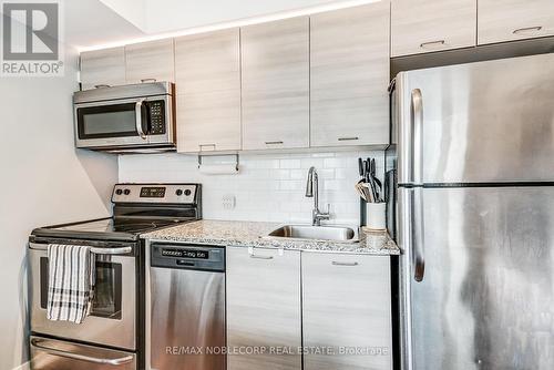 1207 - 20 Joe Shuster Way, Toronto, ON - Indoor Photo Showing Kitchen With Stainless Steel Kitchen With Upgraded Kitchen