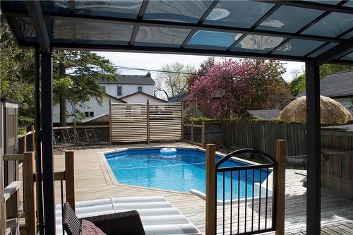 122 Queensdale Avenue E, Hamilton, ON - Outdoor With In Ground Pool