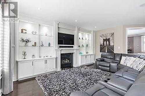 36 Cachet Court, Brampton, ON - Indoor Photo Showing Living Room With Fireplace