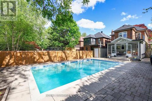 554 Briar Hill Avenue, Toronto, ON - Outdoor With In Ground Pool With Deck Patio Veranda With Backyard
