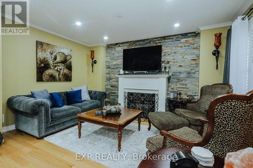 3358 C Kingston Road, Toronto, ON - Indoor Photo Showing Living Room With Fireplace
