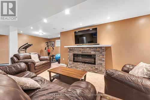28 Princess Point Drive, Wasaga Beach, ON - Indoor Photo Showing Living Room With Fireplace