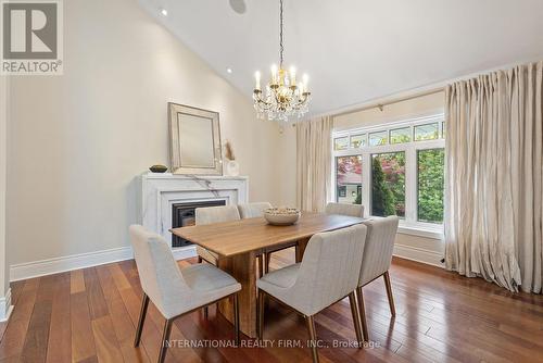 43 Bywood Drive, Toronto, ON - Indoor Photo Showing Dining Room With Fireplace