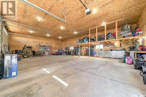 Robertson Acreage, Balgonie, SK - Indoor Photo Showing Garage