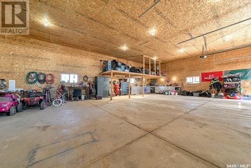 Robertson Acreage, Balgonie, SK - Indoor Photo Showing Garage