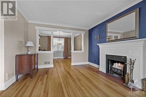 1217 Anoka Street, Ottawa, ON - Indoor Photo Showing Living Room With Fireplace