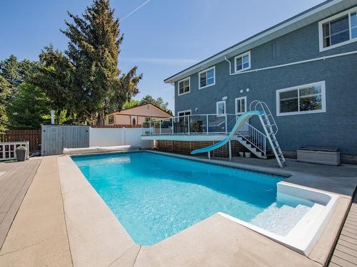 1405 39 B Avenue, Vernon, BC - Outdoor With In Ground Pool With Deck Patio Veranda