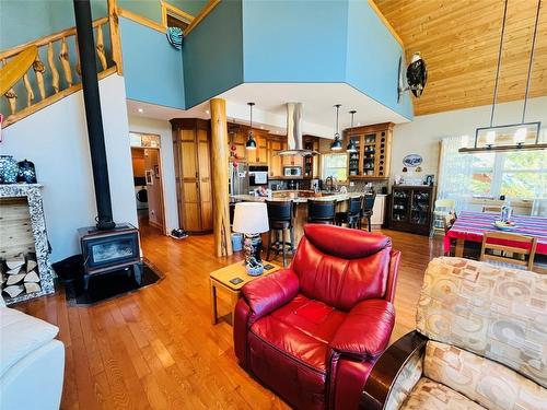 2878 Coalmont Road, Tulameen, BC - Indoor Photo Showing Living Room With Fireplace