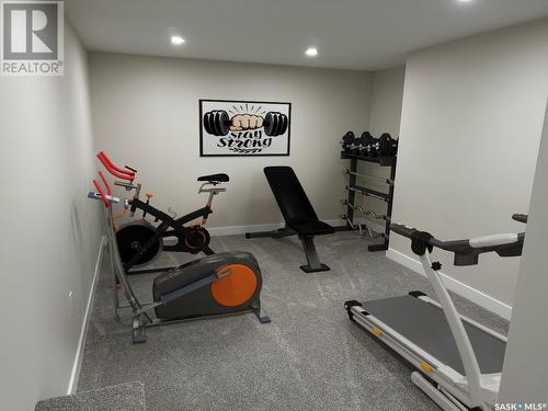 25 Lamont Crescent, Regina, SK - Indoor Photo Showing Gym Room
