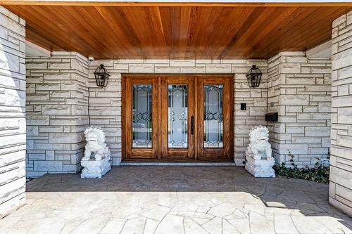 Stunning front door - 31 Hilts Drive, Hamilton, ON - Outdoor With Exterior