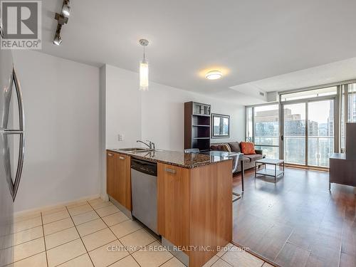 3404 - 38 Grenville Street, Toronto, ON - Indoor Photo Showing Kitchen With Double Sink