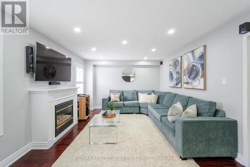 54 Lanewood Street, Brampton, ON - Indoor Photo Showing Living Room With Fireplace