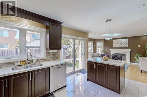 52 Salamander Street, Toronto, ON - Indoor Photo Showing Kitchen With Fireplace With Double Sink