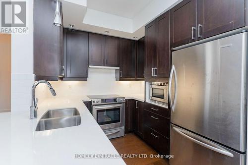 406 - 28 Linden Street, Toronto, ON - Indoor Photo Showing Kitchen With Double Sink With Upgraded Kitchen