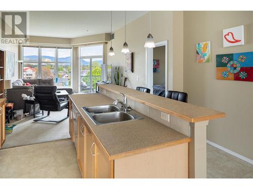 1327 St Paul Street Unit# 408, Kelowna, BC - Indoor Photo Showing Kitchen With Double Sink