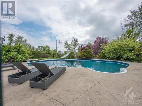 1085 Moffatt Drive, Cumberland, ON - Outdoor With In Ground Pool With Backyard