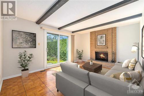 56 Wedgewood Crescent, Ottawa, ON - Indoor Photo Showing Living Room With Fireplace