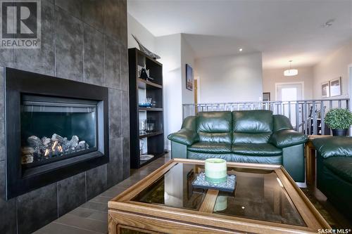 41 Hodges Crescent, Moose Jaw, SK - Indoor Photo Showing Living Room With Fireplace