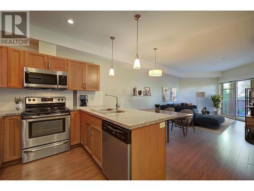 3229 Skyview Lane Unit# 208, West Kelowna, BC - Indoor Photo Showing Kitchen With Double Sink