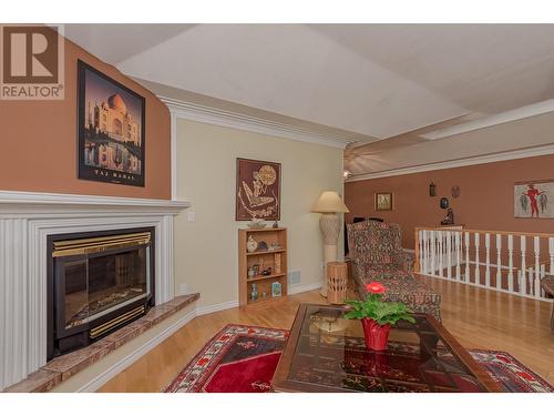 28 Novoting Road, Enderby, BC - Indoor Photo Showing Living Room With Fireplace