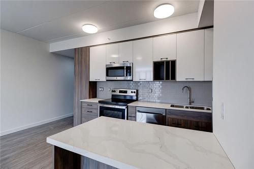 49 Walnut Street S|Unit #1705, Hamilton, ON - Indoor Photo Showing Kitchen With Double Sink