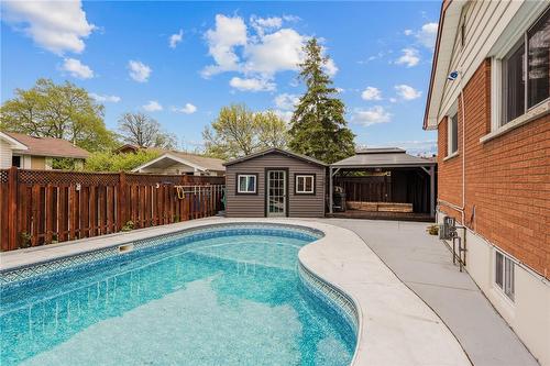 149 Greenford Drive, Hamilton, ON - Outdoor With In Ground Pool