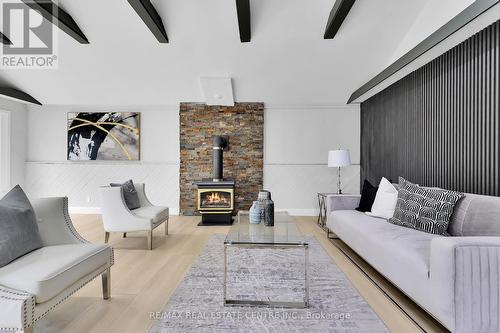 10 Cleaveholm Drive, Halton Hills, ON - Indoor Photo Showing Living Room With Fireplace