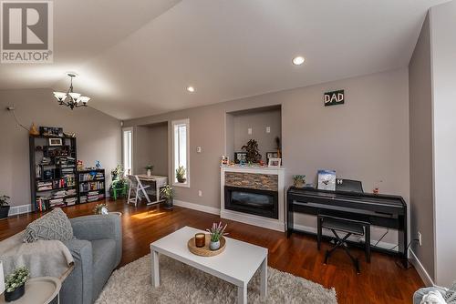 2542 Chancellor Boulevard, Prince George, BC - Indoor Photo Showing Living Room With Fireplace