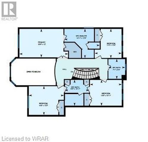 Upper level floorplan - 110 Golf Course Road, Woolwich, ON - Other
