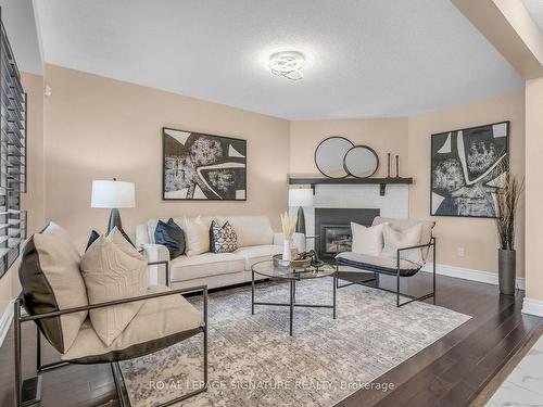 27 Hearne Cres, Ajax, ON - Indoor Photo Showing Living Room With Fireplace