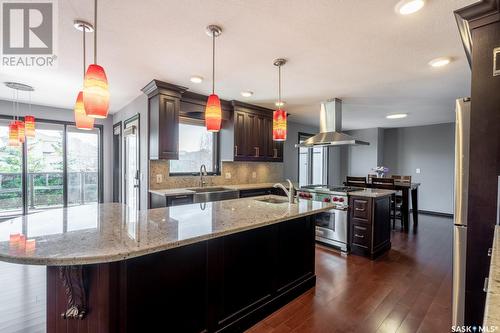 5062 Wascana Vista Court, Regina, SK - Indoor Photo Showing Kitchen With Upgraded Kitchen