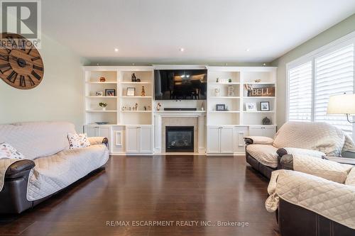 24 Sundance Crescent, Hamilton, ON - Indoor Photo Showing Living Room With Fireplace