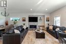 4825 Keller Avenue, Regina, SK  - Indoor Photo Showing Living Room With Fireplace 