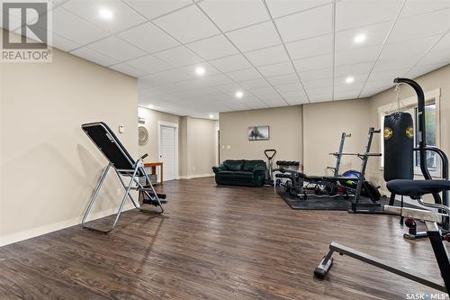 966 Tatanka Drive, Buffalo Pound Lake, SK - Indoor Photo Showing Gym Room