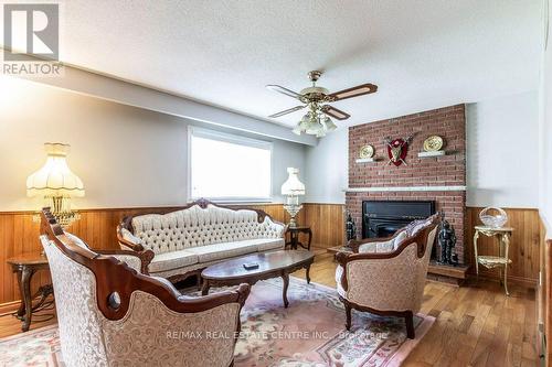 2485 Privet Crescent, Mississauga, ON - Indoor Photo Showing Living Room With Fireplace