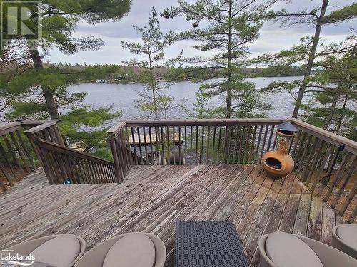 78 Blueberry Lane, Port Severn, ON - Outdoor With Body Of Water With Deck Patio Veranda