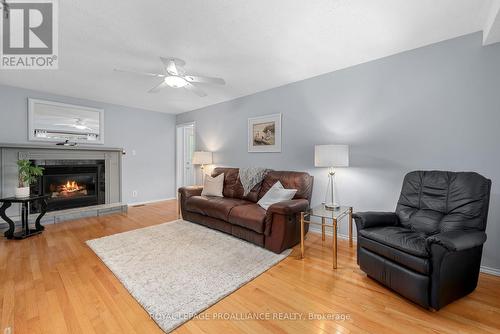 25 Keller Drive, Belleville, ON - Indoor Photo Showing Living Room With Fireplace