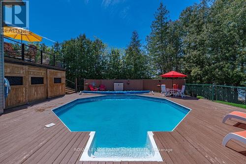 36 Southshore Road, Kawartha Lakes, ON - Outdoor With In Ground Pool With Deck Patio Veranda With Backyard